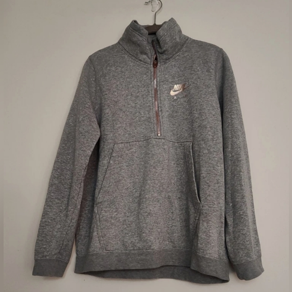 Womens Nike Air With Rose Gold Sweatshirt half-zip size M